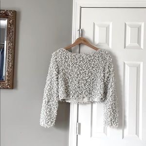 A preppy white crop top